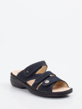 Finn Comfort – Pantolette aus Nubukleder dunkelblau