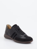 Hartjes – Sneaker aus Glatt- und Veloursleder Schwarz