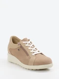 Finn Comfort – Komfort-Sneaker aus Nubukleder beige