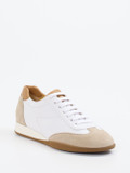 Truman's – Sneaker aus Hirschleder und Veloursleder Weiß
