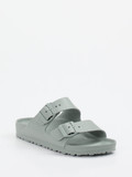 Birkenstock – Zweiriemer-Sandale aus Synthetik Salbeigrün