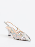 Konstantin Starke – Slingback-Pumps aus Flechtleder multicolor