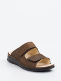 Finn Comfort – Pantolette aus Nubukleder Braun