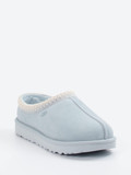 UGG – Lammfell-Clogs aus Veloursleder eisblau
