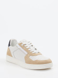 Sioux – Sneaker aus Leder mit Reißverschluss Beige