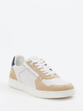 Sioux – Sneaker aus Leder mit Reißverschluss Beige