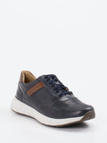 Josef Seibel – Sneaker aus Leder und Mesh dunkelblau