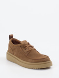 Clarks – Halbschuh aus Veloursleder mittelbraun