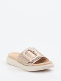 Gabor – Pantolette aus Metallicleder goldfarben