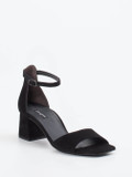 Paul Green – Sandalen aus Veloursleder Schwarz