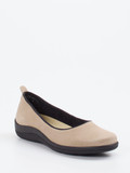 Christian Dietz – Komfort-Ballerinas aus Veloursleder beige