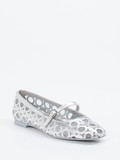 Konstantin Starke – Mary Jane Ballerinas aus Lammleder silber