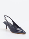 Konstantin Starke – Slingback-Pumps aus Lackleder Dunkelblau