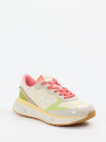 Premiata – Sneaker aus Veloursleder und Mesh beige
