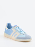 Back 70 – Retro-Sneaker aus Nylon und Wildleder hellblau