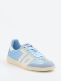 Back 70 – Retro-Sneaker aus Nylon und Wildleder hellblau