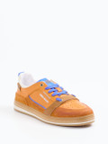 Kamo Gutsu – Sneaker aus Leder in Cognac-Orange