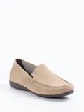 Sioux - Slipper aus Veloursleder in beige