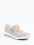 Legero – Spangenpumps aus Veloursleder hellgrau