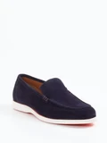Daniel Kenneth - Slipper aus Veloursleder in blau