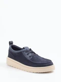 Clarks - Schnürschuh Polden Moc aus Veloursleder