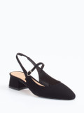 Konstantin Starke – Slingback-Pumps aus Veloursleder schwarz