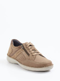 Josef Seibel – Komfort-Sneaker aus Nubukleder sandbeige