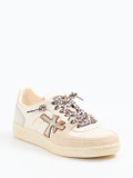 Premiata – Sneaker aus Velours- und Glattleder beige