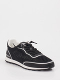 Candice Cooper – Sneaker aus Textil und Veloursleder schwarz