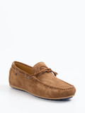 Floris van Bommel – Mokassin aus Veloursleder Cognac