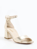Paul Green – Sandalen aus Metallicleder goldfarben