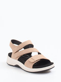 Josef Seibel – Komfortsandalen aus Nubukleder beige