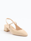 Konstantin Starke – Slingback-Pumps aus Veloursleder beige
