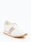 Paul Green – Retro-Sneaker aus Leder in Weiß