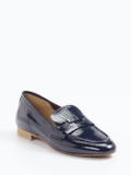 Donna Carolina – Loafer aus Lackleder Dunkelblau