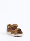 Ricosta – Klettsandalen aus Nubukleder cognacbraun