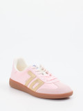 Back 70 – Retro-Sneaker aus Velour/Textil Rosa