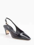 Konstantin Starke – Slingback-Pumps aus Lackleder Schwarz