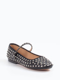 Steve Madden – Mary Jane Flats aus Lederimitat Schwarz