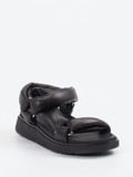 FitFlop – Chunky-Sandale aus Kalbleder schwarz