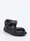 FitFlop - Sandale aus Kalbleder in schwarz