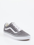 Vans – Sneaker aus Veloursleder und Canvas grau