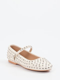 Steve Madden – Mary Jane Ballerinas aus Lederimitat cremeweiß