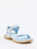 Ecco – Outdoorsandalen aus Nubukleder hellblau