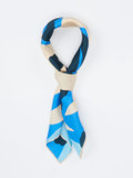 Lua Accessories – Seidentuch aus Seide in Blau-Beige