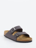 Birkenstock – Zweiriemer-Pantolette aus Leder grau