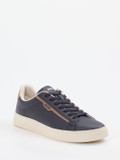 Boss – Sneaker aus Kalbleder in Dunkelblau