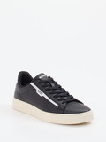 Boss - Sneaker aus Kalbleder in schwarz