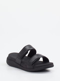 FitFlop – Pantolette aus Kalbleder schwarz