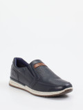 Sioux – Slip-On-Sneaker aus Leder Dunkelblau